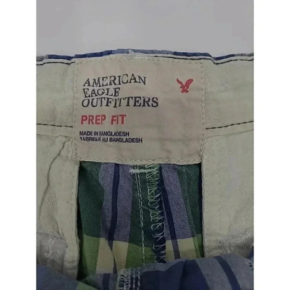 American Eagle Outfitters Shorts Men's Size 30 Prep Fit Madres Plaid - Picture 4 of 6